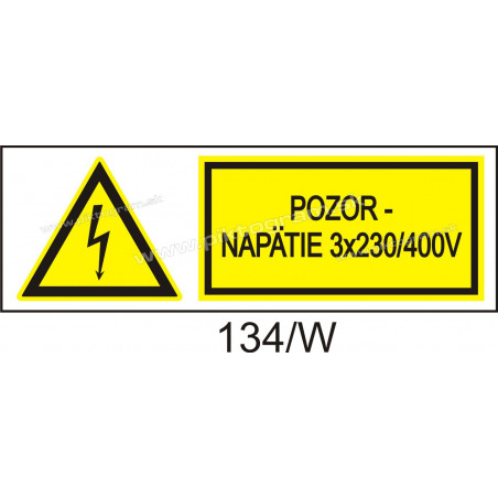 Pozor - napätie 3x230V/400V