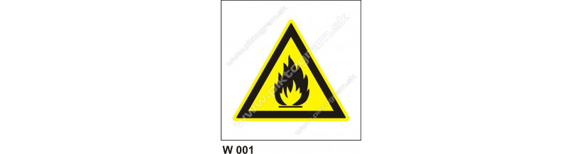 Nebezpečenstvo požiaru alebo vysokej teploty - bezpečnostné značenie