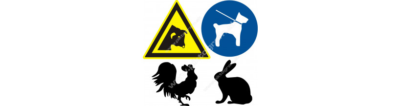 Bezpečnostné značenie - zvieratá
