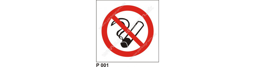 Zákaz fajčiť - bezpečnostné značenia
